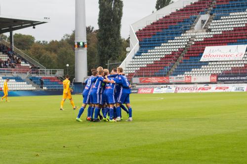 Valná hromada hráčů SK Sigma Olomouc při oslavě gólu 